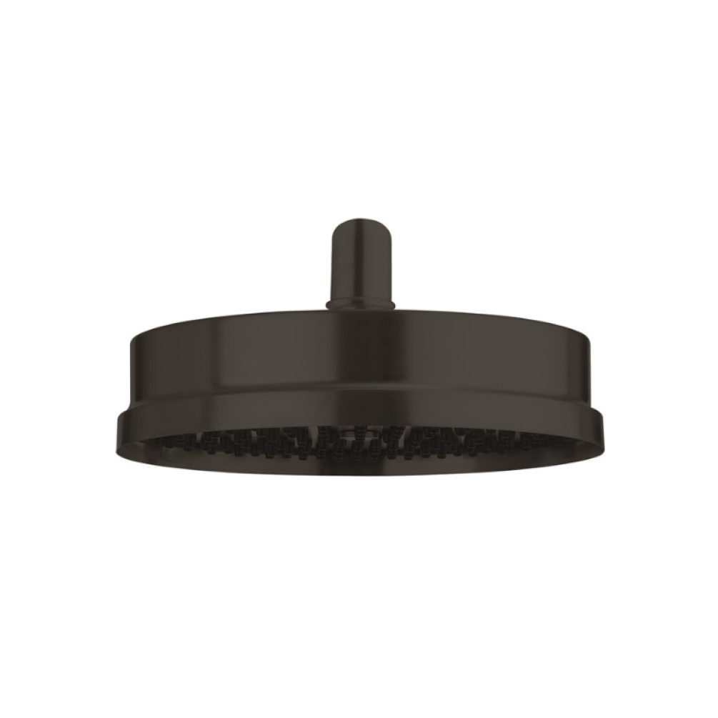 Product Cut out image of the Crosswater MPRO Industrial Matt Carbon 8" Shower Head